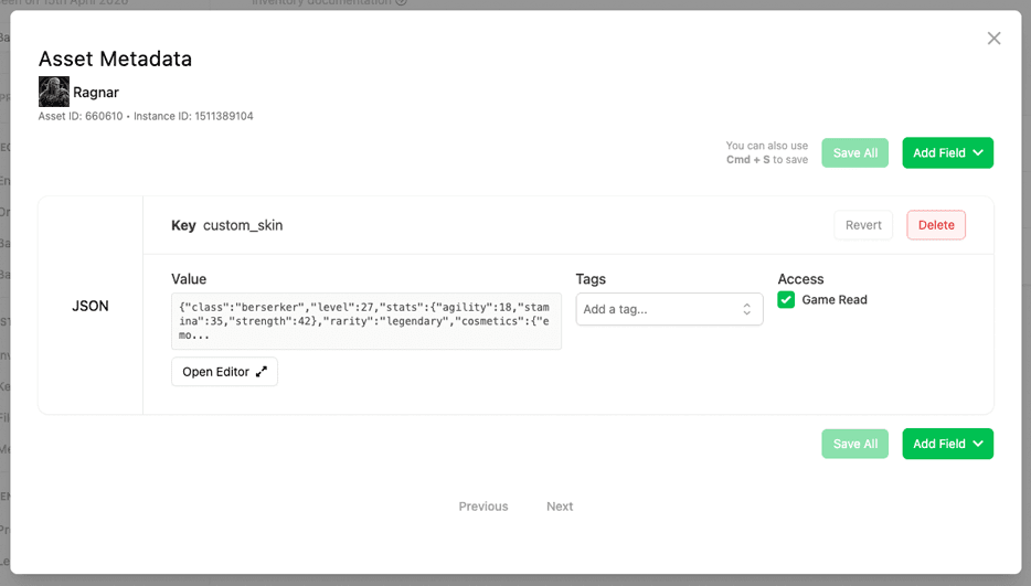 Asset Instance Metadata hero image