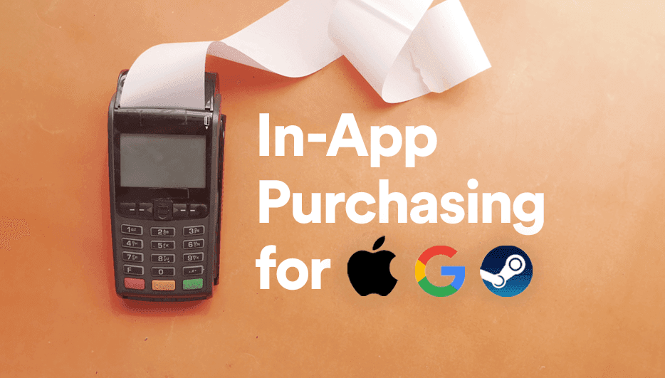 In-App Purchases for Apple, Google, and Steam hero image