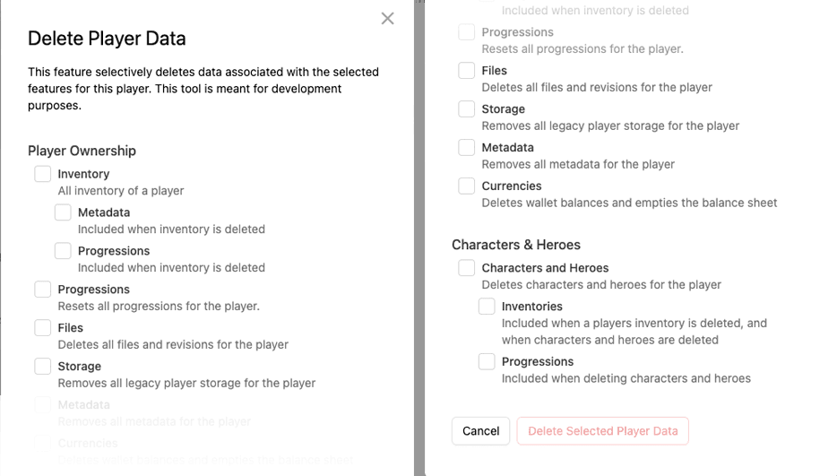 Selective Player Profile Deletion hero image