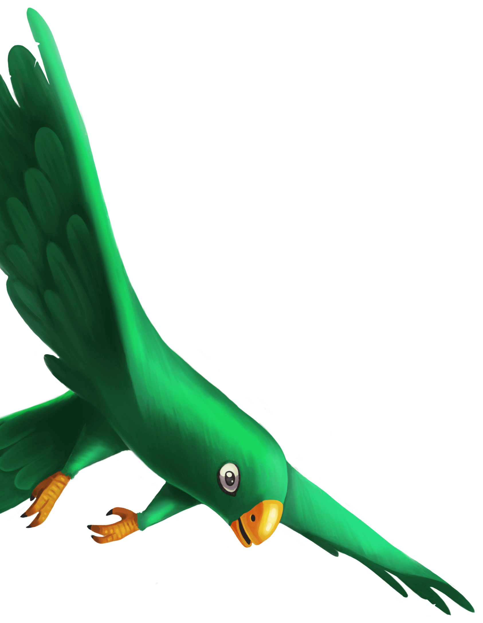 Big green bird