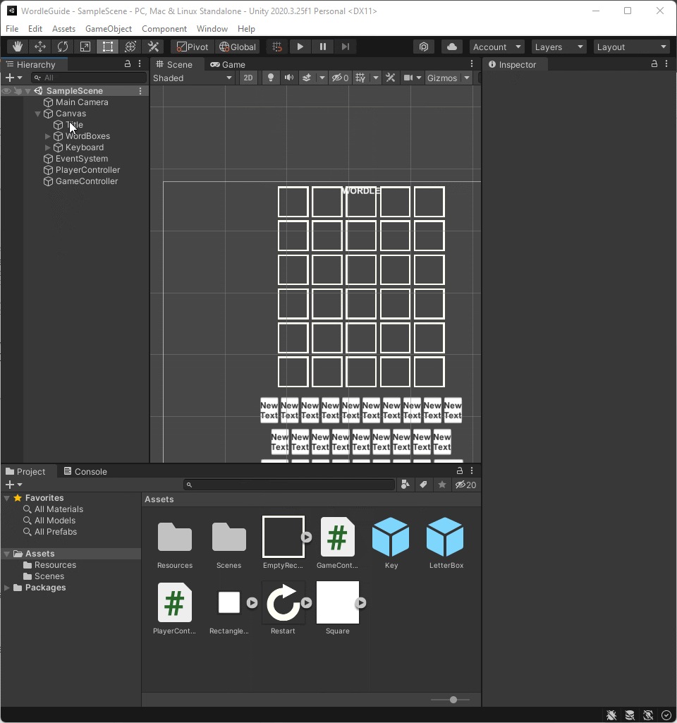 Unity Course: Hangman - Word guessing Game