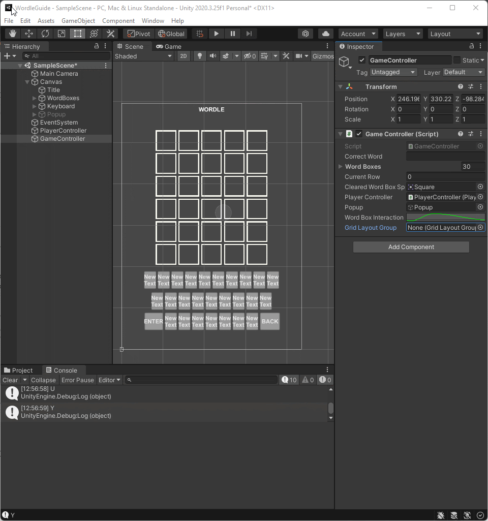 Build Your Own Wordle in Unity (How to Make Wordle Part 1) - LootLocker,  The Game Backend Platform